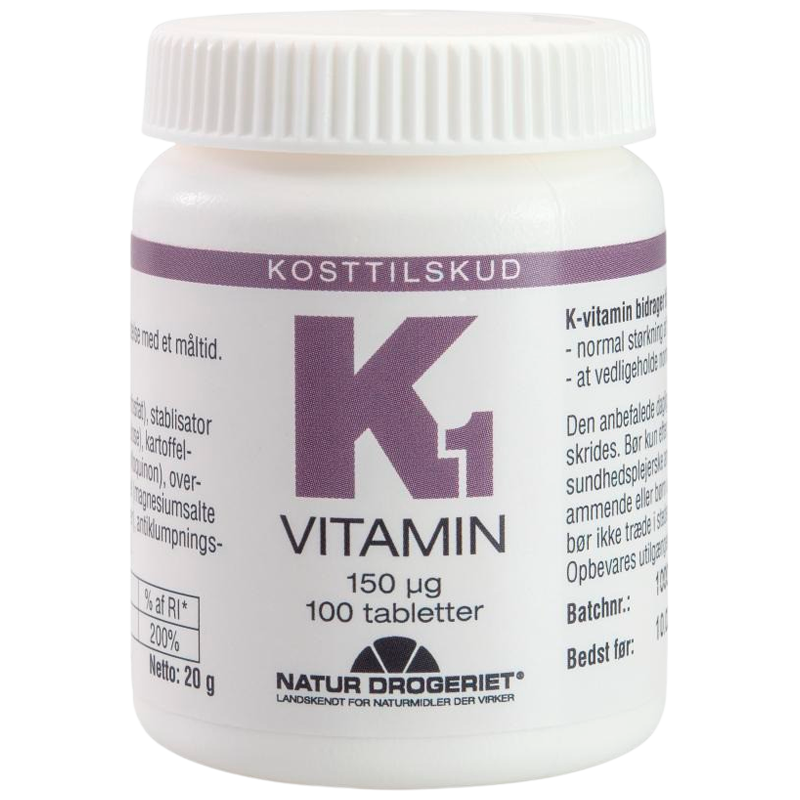  Natur Drogeriet K1-vitamin 150 ?g (100 tab)