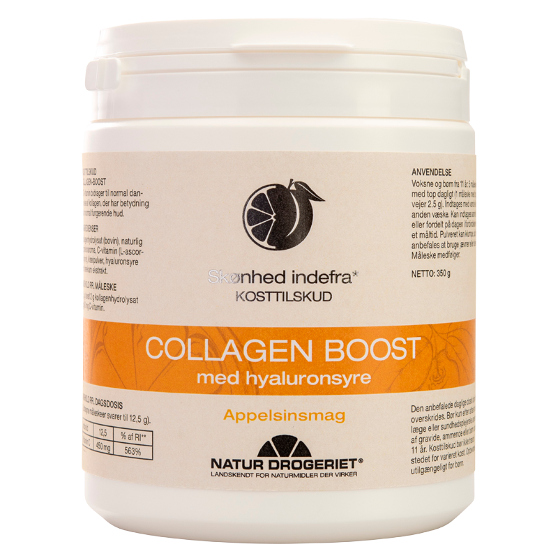  Natur Drogeriet Collagen-Boost M. Hyaluronsyre Appelsinsmag (350 g)