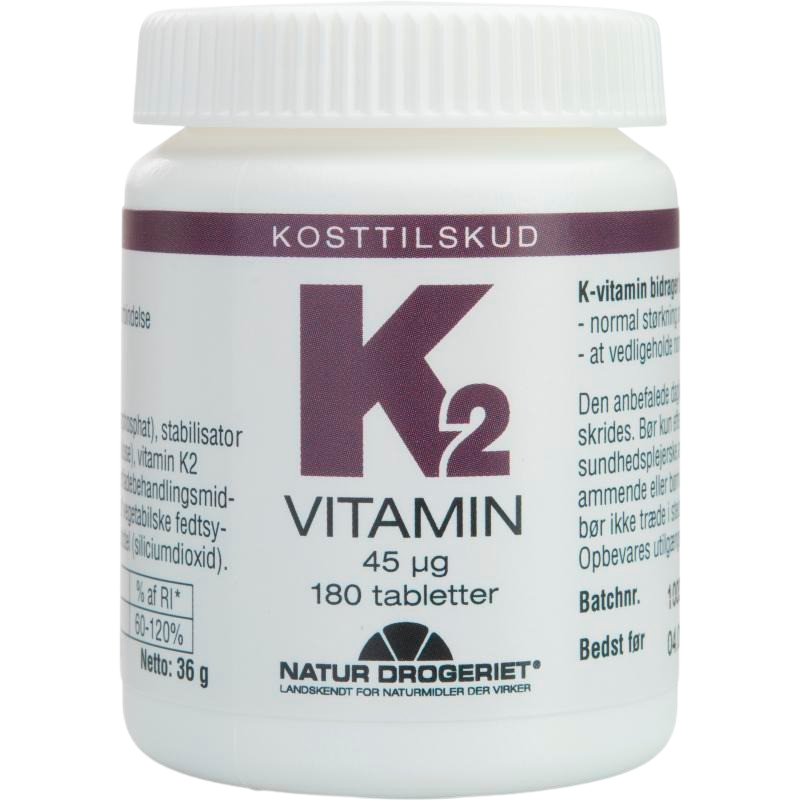 Natur Drogeriet K2 Vitamin 45 ?g (180 tab) thumbnail