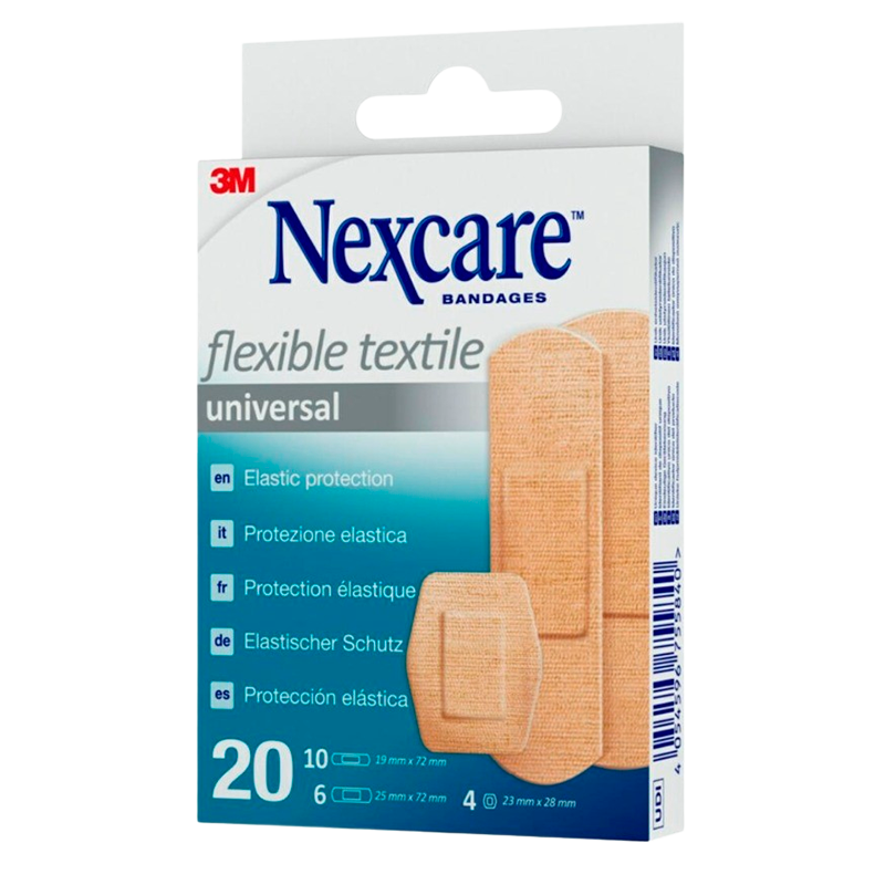 Billede af Nexcare Universal Flexible Tekstilplastre (20 stk)
