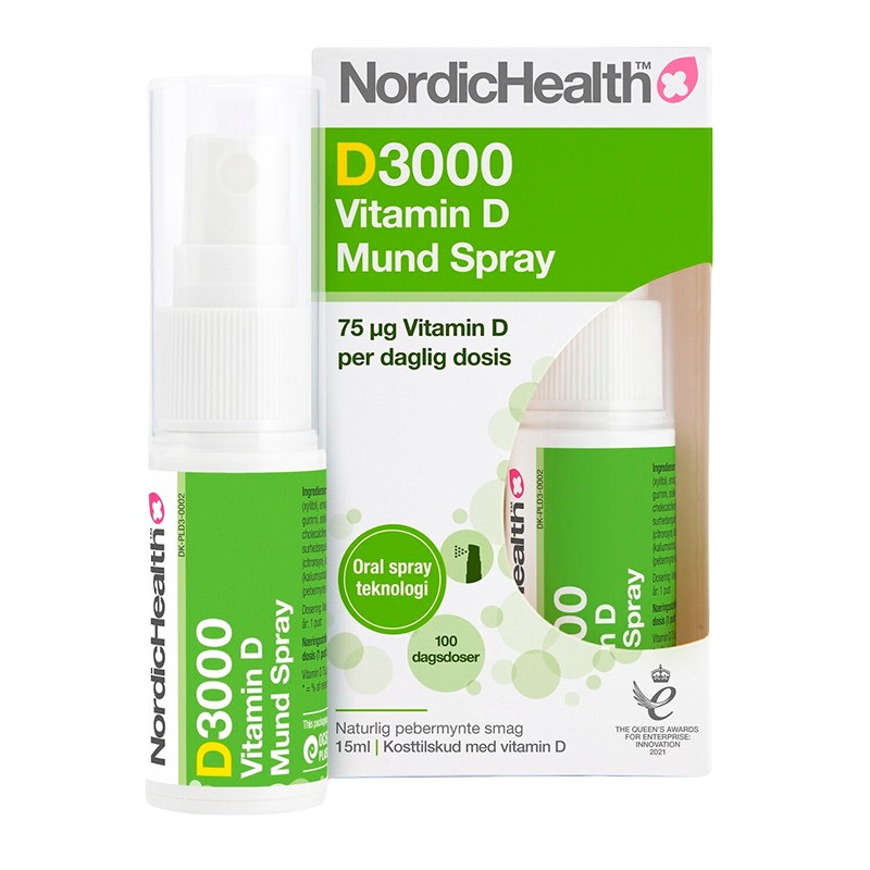  NordicHealth DLUX 3000 D3-vitaminspray (15 ml)