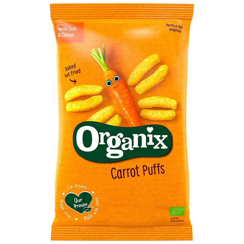 Organix Carrot Puffs Sticks (30 g) thumbnail