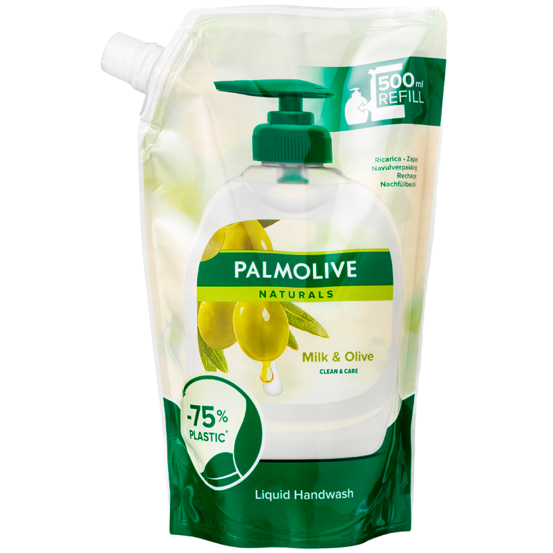 Palmolive Flydende Håndsæbe Milk & Olive Refill (500 ml) thumbnail