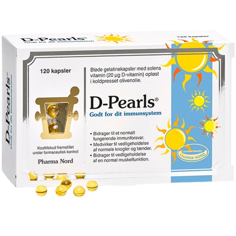 Pharma Nord D-Pearls 20 µg (120 Kapsler)