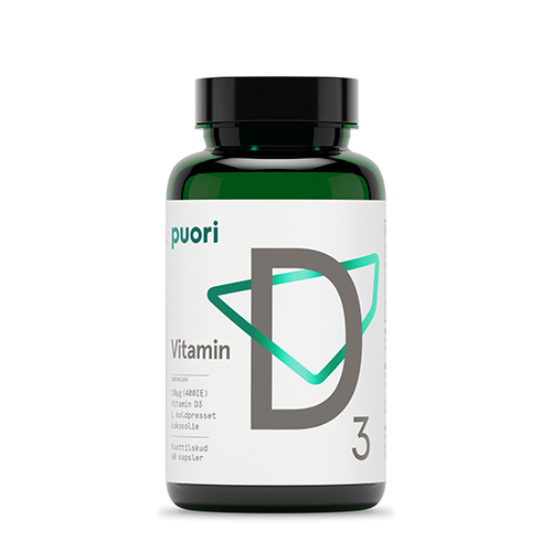 Puori D3 D-Vitamin 10µg (60 kap) thumbnail