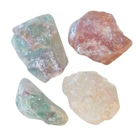 Regnbue fluorit krystal (rå) thumbnail
