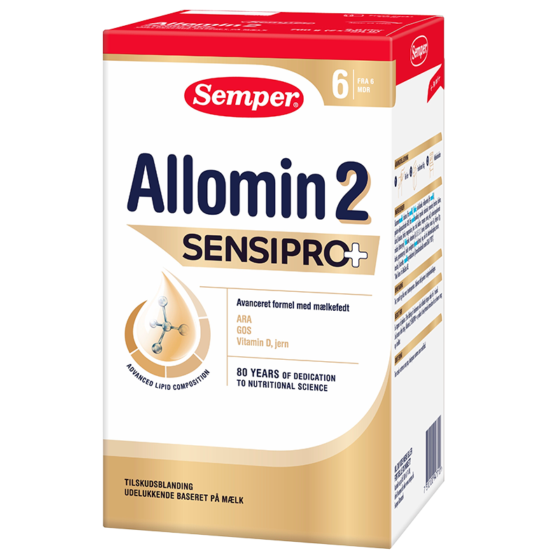 Semper Allomin 2 Tilskudsblanding Sensipro - Fra 6 Mdr. (700 G)