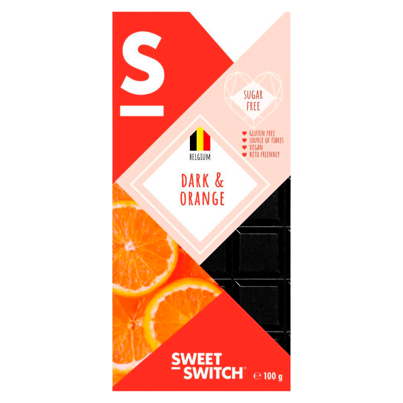 Sweet Switch Chokolade Mørk Orange (100 g) thumbnail