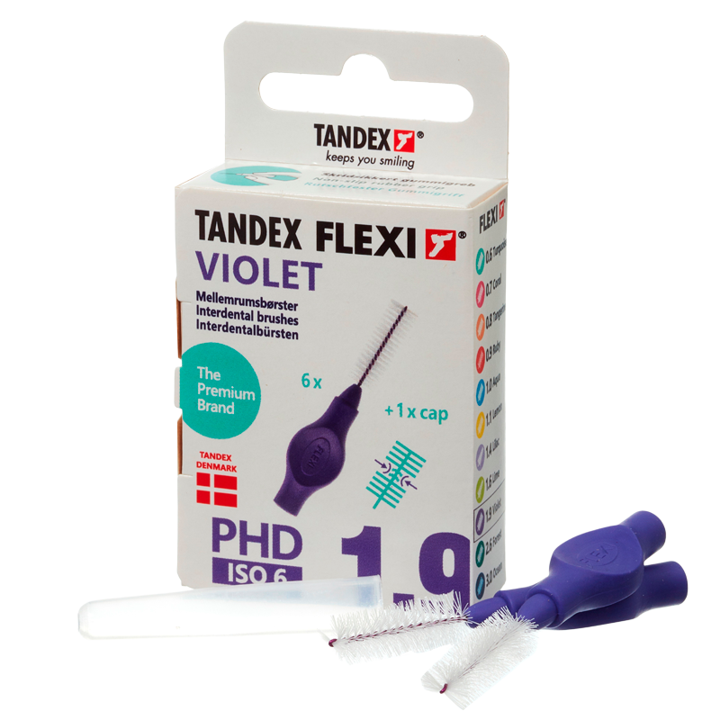 TANDEX Flexi Mellemrumsbørste Violet PHD 1.9/ISO 6 (6 stk) thumbnail