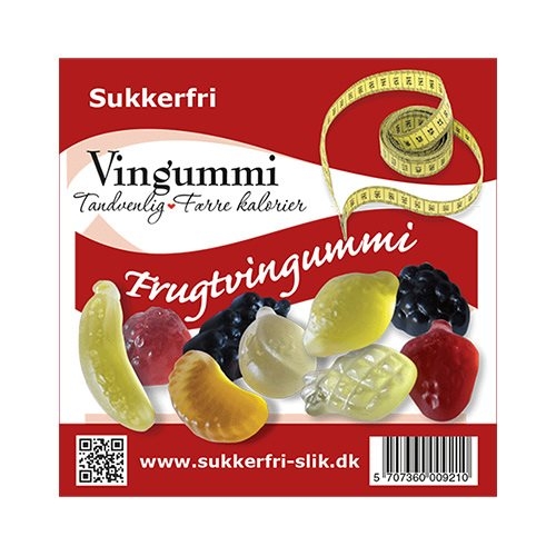 Sukkerfri Frugtvingummi (90 gr) thumbnail