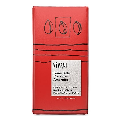 Vivani Mørk Marcipan Amaretto Ø (100 Gr)